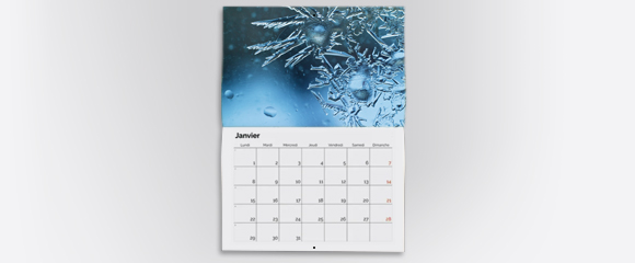 Impression Calendrier plié agrafé